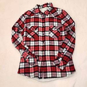 Red Flannel Insulated Jacket Totally Warm! Size Large